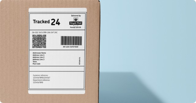 Custom Integrated label on an envelope