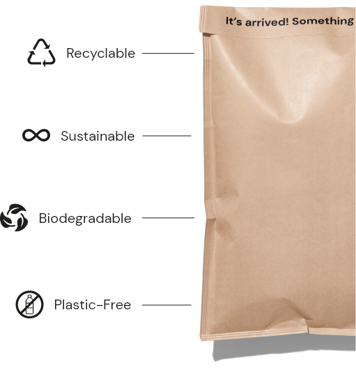Paper Padded Envelope with Eco Credential Info