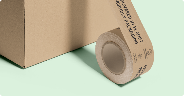 Custom Tape Wrapping a Box