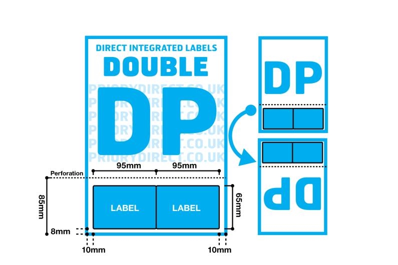 Double Integrated Labels With Perforation - Style DP