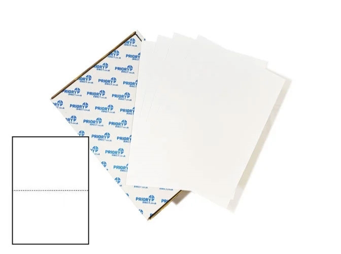 Printer Labels - 2 Per Sheet - Square Corners  image