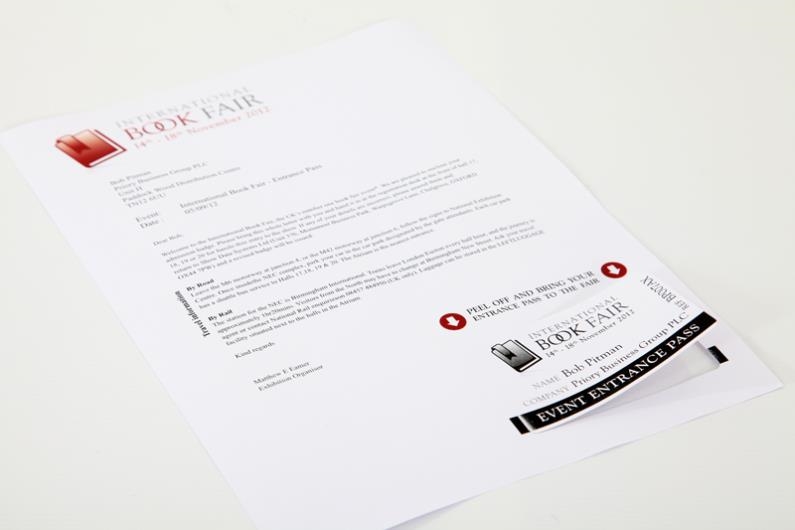 A4 Sheet with Single Integrated Card Image 2