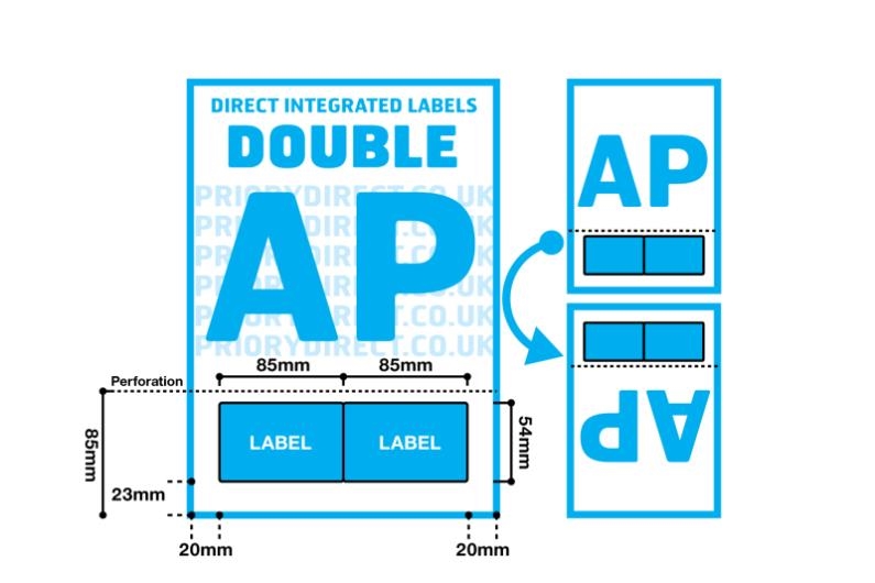 Double Integrated Labels With Perforation - Style AP
