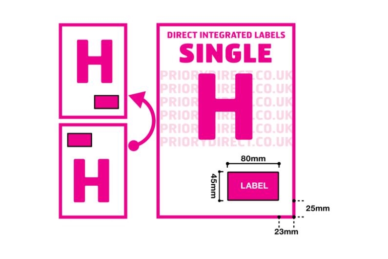 Single Integrated Labels - Style H