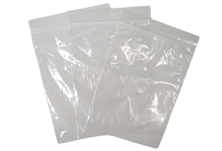 Polythene Grip Seal Bags - Clear - 100x137mm