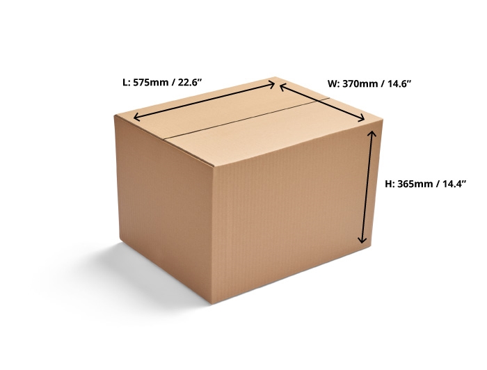 Single Wall Cardboard Boxes - 575 x 370 x 365mm image