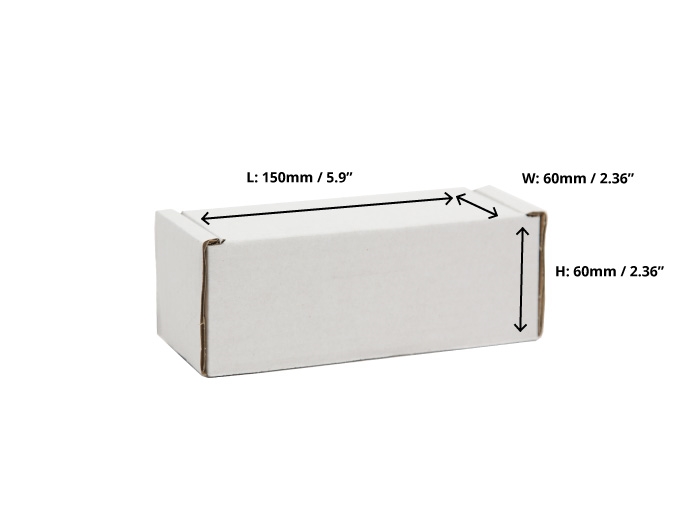 White Postal Boxes - 150 x 60 x 60mm
