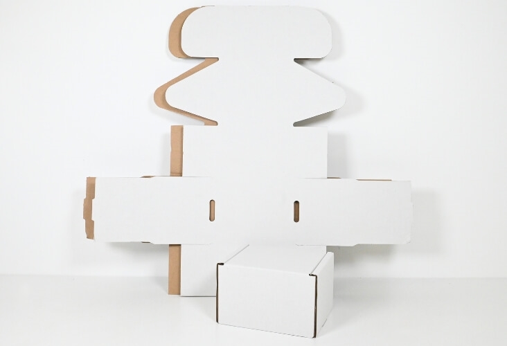 White Postal Boxes - 130 x 110 x 90mm  Image 6