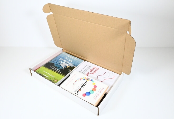 Image of White Postal Boxes - 420 x 260 x 50mm - 10 Boxes