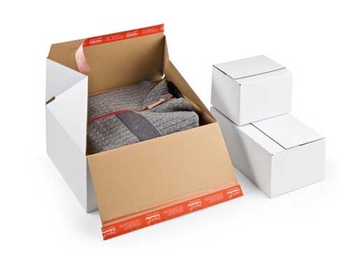 184 x 149 x 127mm - CP 155.155 - ColomPac Instant Bottom Cardboard Boxes