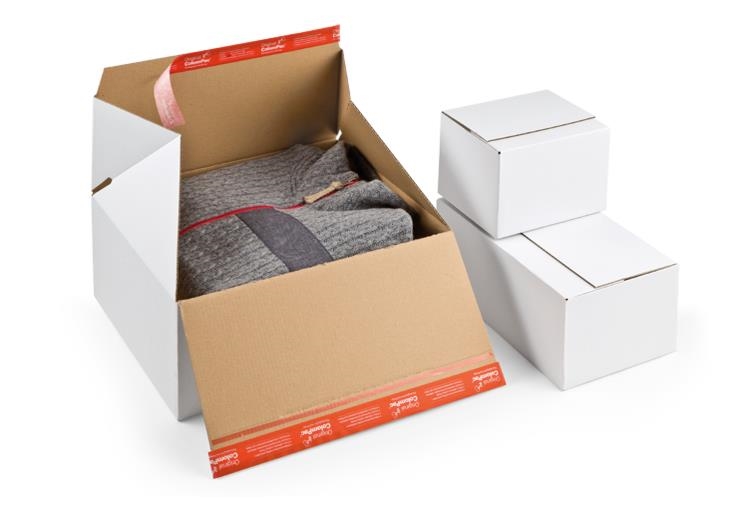 306 x 186 x 127mm - CP 155.255 - ColomPac Instant Bottom Cardboard Boxes image