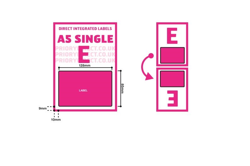 A5 Integrated Labels - Single Style E image