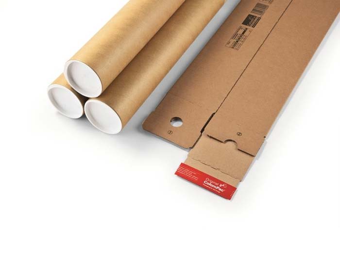 A2 ColomPac Square Postal Tubes Climate Neutral & Plastic Free