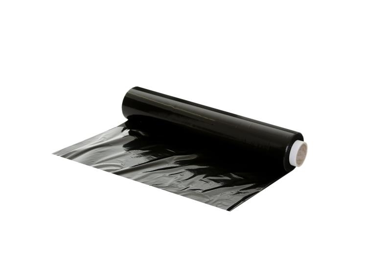 500mm x 200m x 25mu Standard Core Pallet Wrap - Black