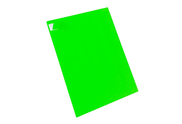 Printer Labels - 65 Per Sheet - Fluorescent Green - Round Corners