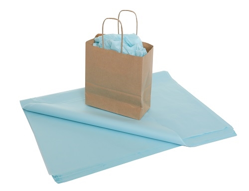 Image of 500 x 750mm - Light Blue Tissue Paper - 480 Sheets