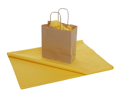 Image of 500 x 750mm - Yellow Tissue Paper - 480 Sheets