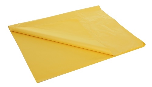 500 x 750mm - Yellow Tissue Paper Image 2