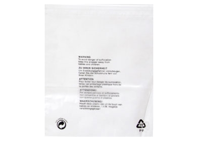 Clear Polypropylene Garment Bags - 250 x 300mm image