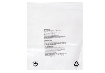 Clear Polypropylene Garment Bags - 300 x 375mm