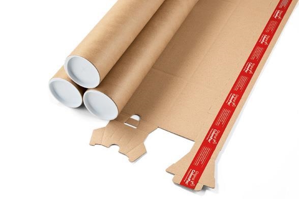 610 x 75mm - A1 ColomPac Trapezium Postal Tubes Image 2
