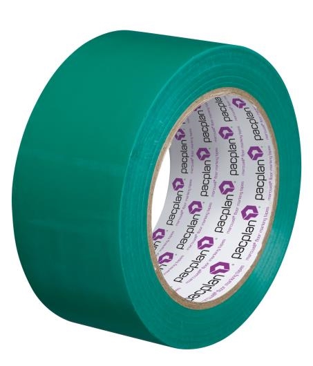 Image of Green Floor Marking Tape - 50mm x 33m - 18 Rolls