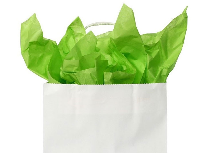 500 x 750mm - Lime Green Tissue Paper - 3