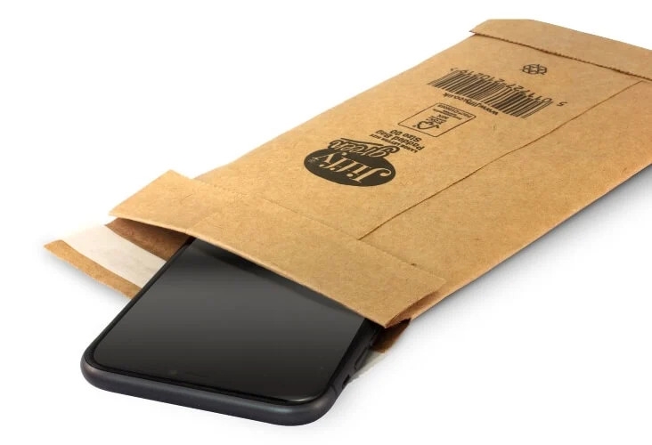 105 x 229mm - Size 00 Jiffy Green Padded Bags Image 2