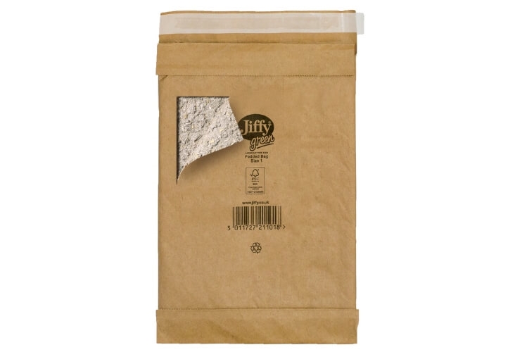 105 x 229mm - Size 00 Jiffy Green Padded Bags Image 3