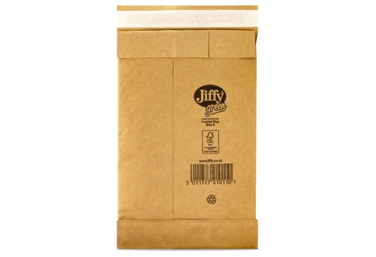 135 x 229mm - Size 0 Jiffy Green Padded Bags