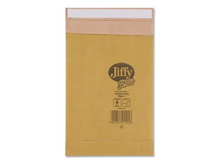 135 x 229mm - Size 0 Jiffy Green Padded Bags