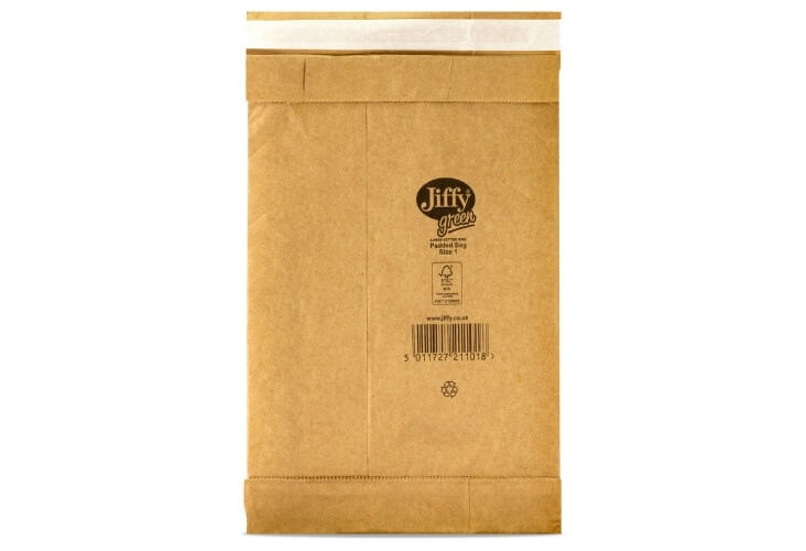 Size 1 Jiffy Green Padded Bags
