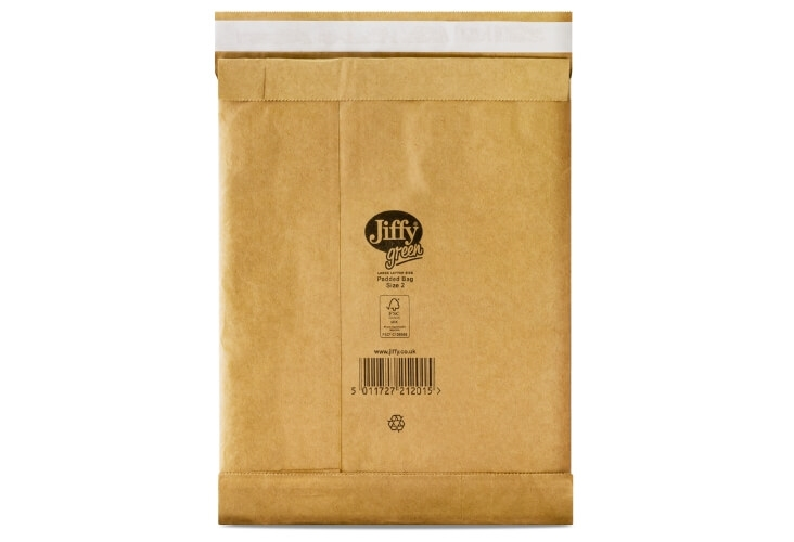 195 x 280mm - Size 2 Jiffy Green Padded Bags Image 4