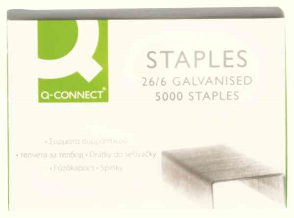 Silver Staples - 26 x 6mm - 2