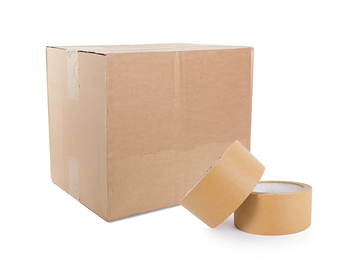 75mm x 50m Eco-Friendly Self Adhesive Paper Tape - 57gsm image