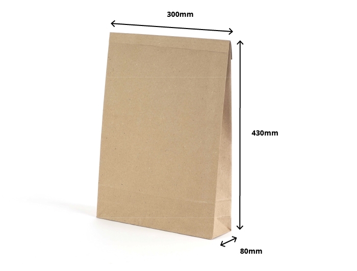 Grass Paper Mailing Bags - 300 x 430 x 80mm