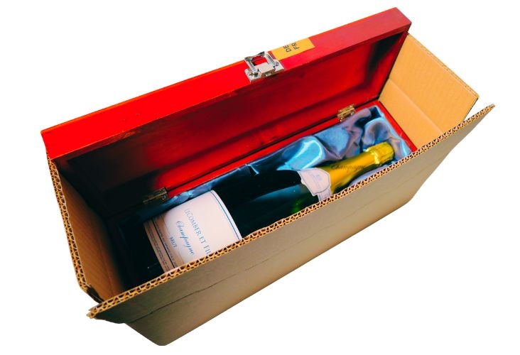 Image of Double Wall Champagne Bottle Boxes - 435 x 155 x 150mm - 15 Boxes