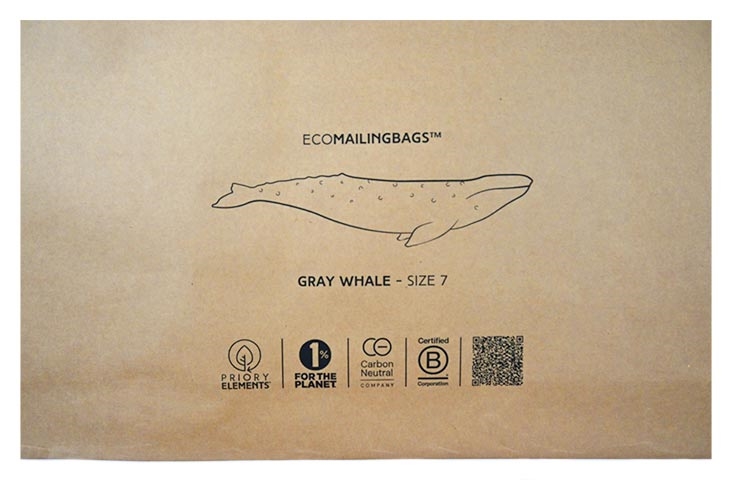 Paper Mailing Bags - Priory Elements EcoMailingBags™ - 500 x 650 x 100mm - Gray Whale Image 7