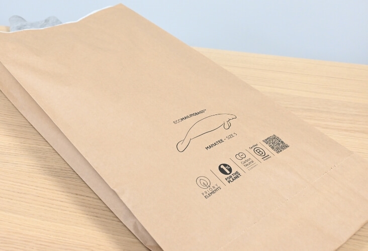 Paper Mailing Bags - Priory Elements EcoMailingBags™ - 585 x 330 x 100mm - Manatee Image 3