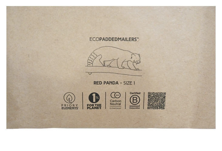 Priory Elements EcoPaddedMailers - 180 x 265mm - Red Panda Image 3