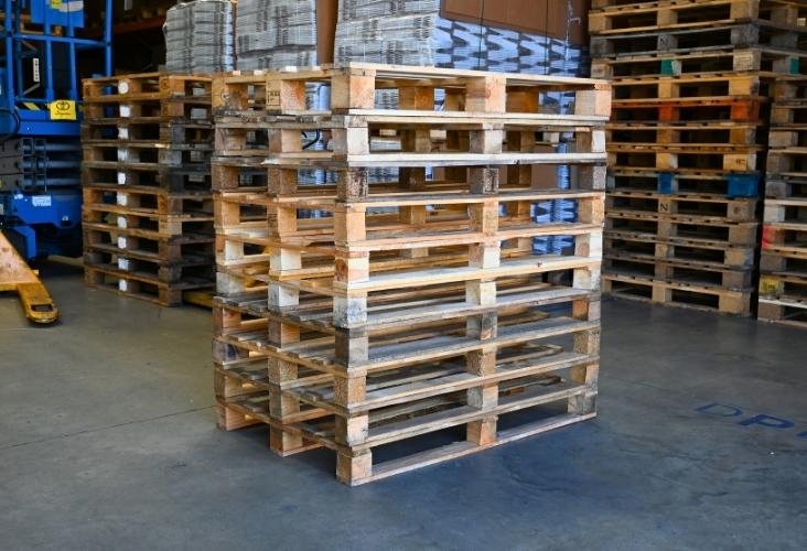 Image of Used Euro Pallets - Non-Heat-Treated - 10 Pallets