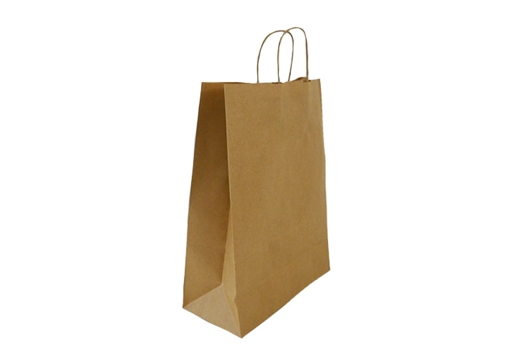 Brown Paper Carrier Bags - Twisted Handles - 320 x 140 x 420mm