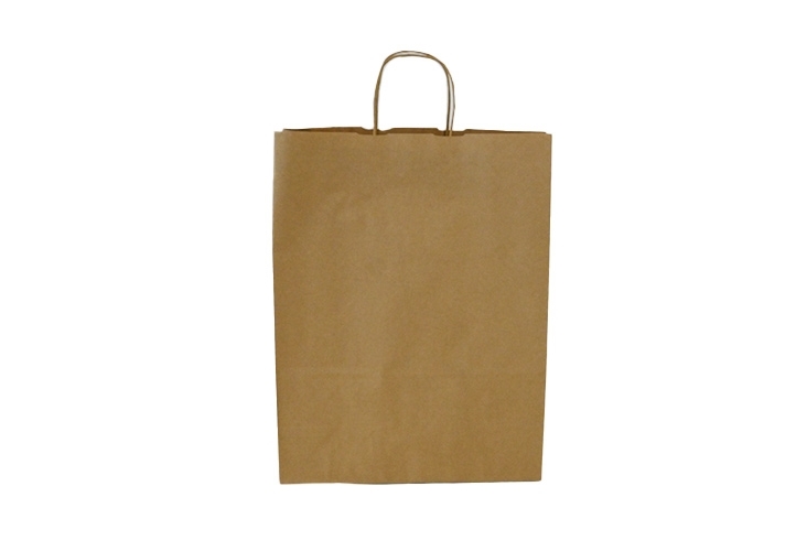 Brown Paper Carrier Bags - Twisted Handles - 320 x 140 x 420mm Image 2