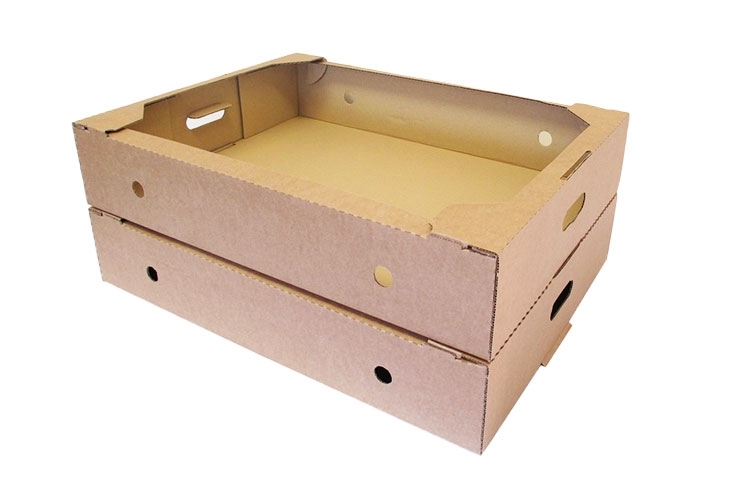 Cardboard Produce Trays - 648 x 495 x 128mm