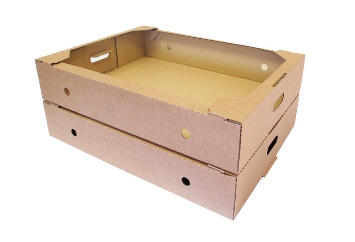 Image of Cardboard Produce Trays - 648 x 495 x 128mm - 10 Trays