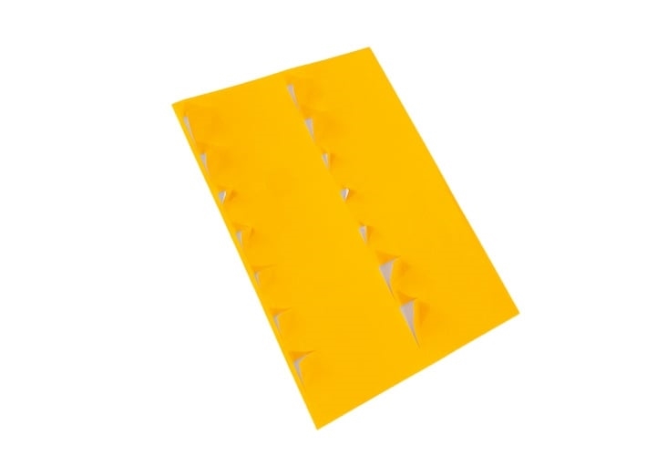 Printer Labels - 14 Per Sheet - Fluorescent Orange - Round Corners