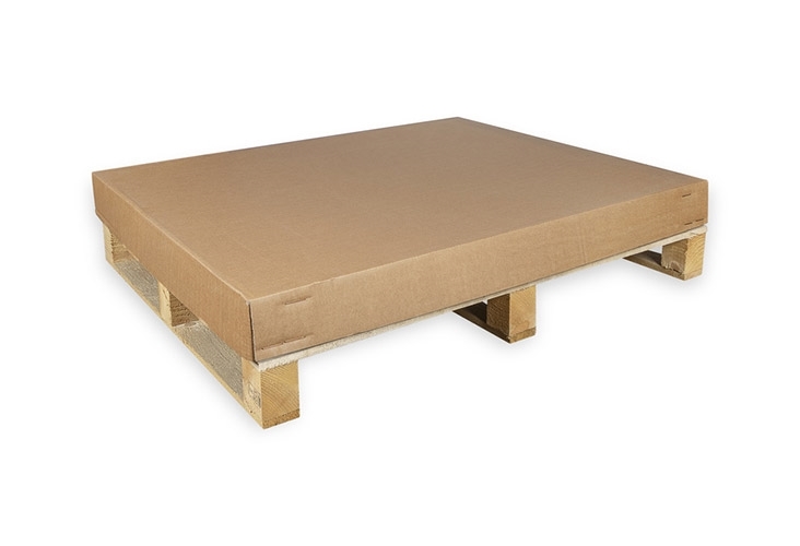 Cardboard Half UK Pallet Boxes - With Pallet - 1070 x 870 x 550mm - 2