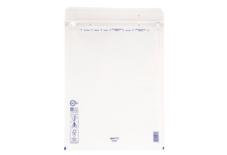 120mm x 215mm - Arofol Size 2B Padded Envelopes - White