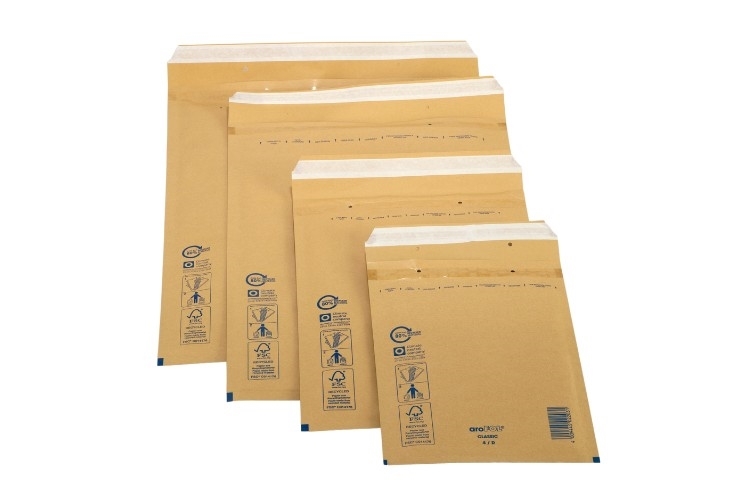 150mm x 215mm - Arofol Size 3C Padded Envelopes - Gold - 4