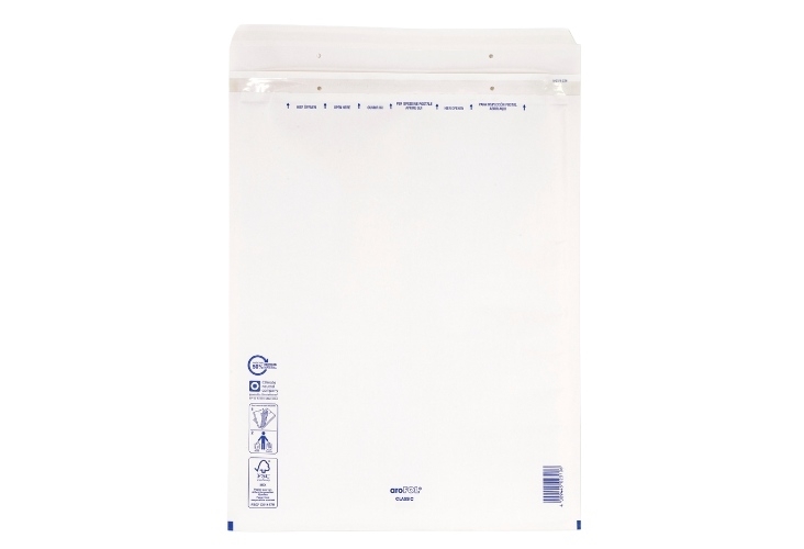 Image of 220mm x 265mm - Arofol Size 5E Padded Envelopes - White - 100 Bags